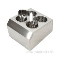 Double Row Stainless Steel Flatware Holder